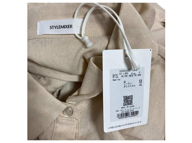 Autre Marque Vestido de lino STYLEMIXER Beige - vista 4