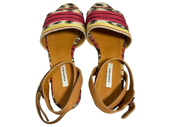 Autre Marque Sandali bassi Carven Beige - vista 4