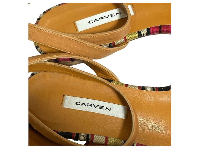 Autre Marque Sandali bassi Carven Beige - vista 6
