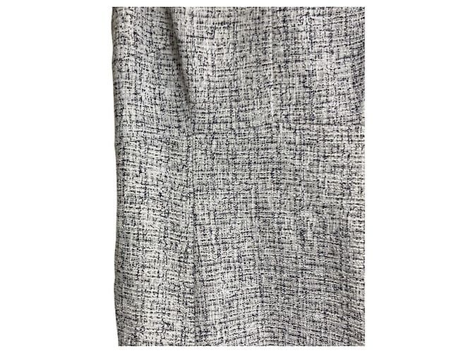 Autre Marque Vestido de Tweed And Couture Blanco Azul marino - vista 3