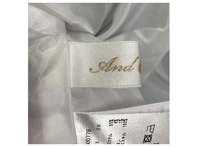 Autre Marque Vestido de Tweed And Couture Blanco Azul marino - vista 6