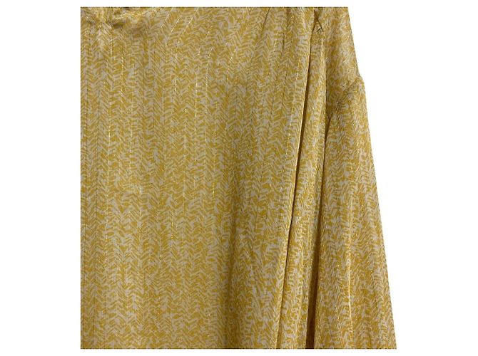 Autre Marque Abito trasparente a maniche lunghe URBAN RESEARCH ROSSO Giallo - vista 3