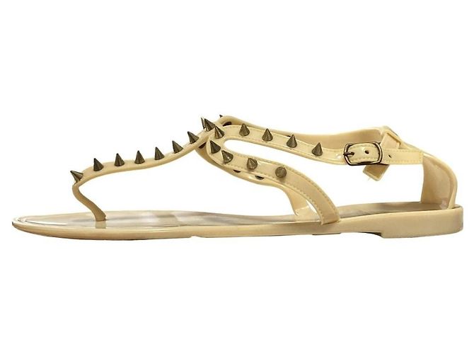 Autre Marque Sandali in gomma borchiati Steve Madden Beige - vista 3