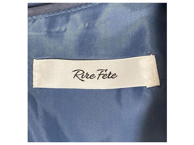 Autre Marque Rire fete Spitzenkleid lang Blau - Ansicht 4