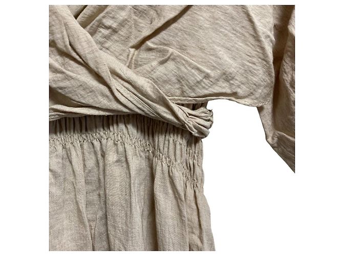 Autre Marque Abito lungo Cache-coeur Snidel Beige - vista 3