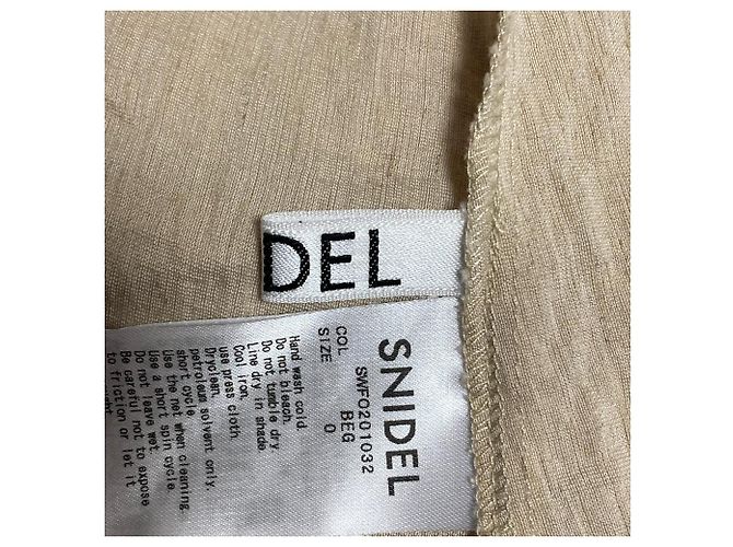 Autre Marque Abito lungo Cache-coeur Snidel Beige - vista 6