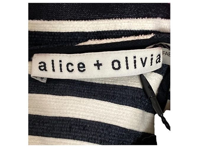 Autre Marque Top in cotone a righe alice+olivia Nero - vista 4