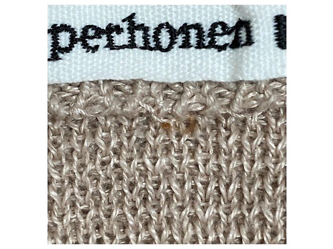Autre Marque mina perhonen nostalgia Strickjacke aus Leinen Beige - Ansicht 5