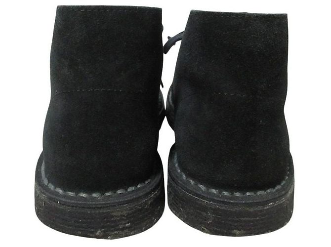 Autre Marque Stivaletti Desert in camoscio REGAL Nero - vista 3