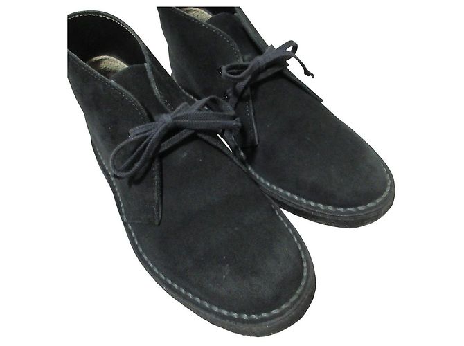 Autre Marque Stivaletti Desert in camoscio REGAL Nero - vista 9