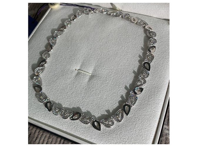 Collana Montblanc Monaco Princess Grace Petals de Rose Diamanti Argento - vista 2