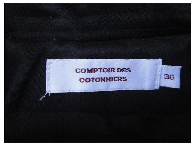 Comptoir des Cotonniers schwarzer Trenchcoat mit Gürtel - Ansicht 3