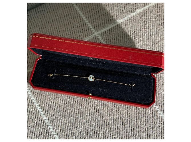 Bracciale Cartier Amulette in Madreperla e Diamanti D'oro - vista 4