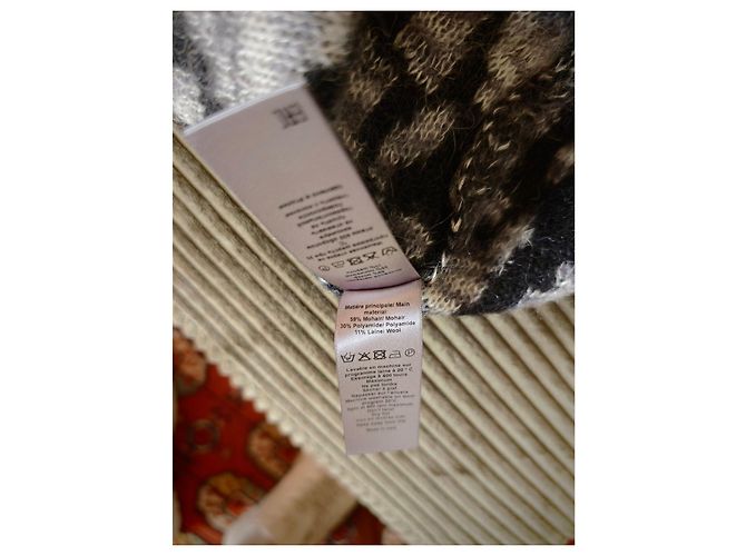 Cardigan lungo leopardato Zadig & Voltaire Nero Grigio Stampa leopardo - vista 6