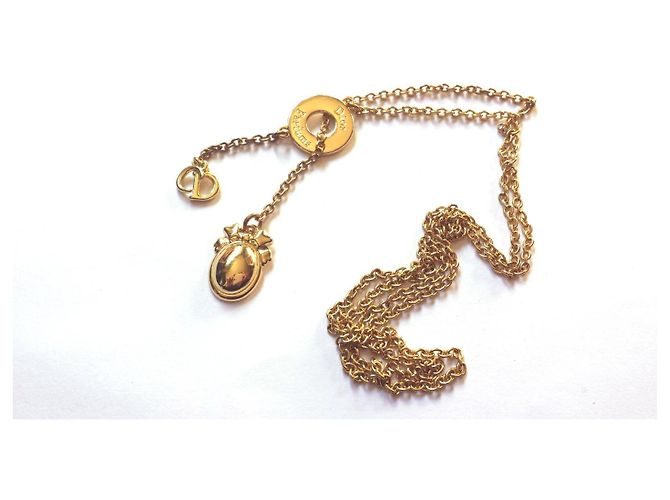 Collana Christian Dior in metallo dorato D'oro - vista 3