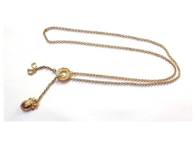 Collana Christian Dior in metallo dorato D'oro - vista 5