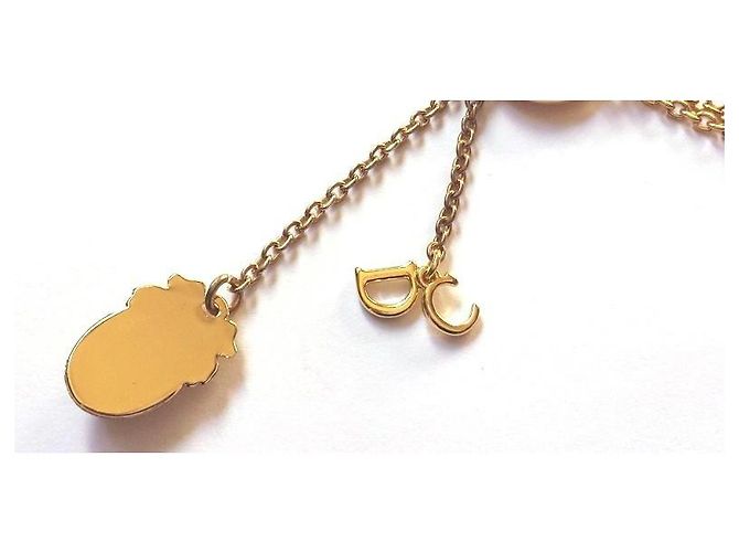 Collana Christian Dior in metallo dorato D'oro - vista 6