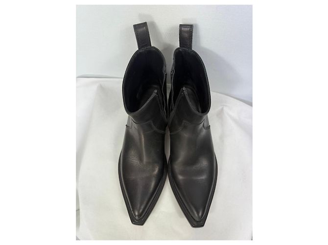 Balenciaga Stivaletti Cowboy in pelle nera Nero - vista 5