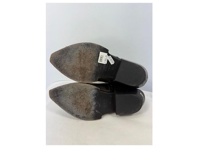 Balenciaga Stivaletti Cowboy in pelle nera Nero - vista 6