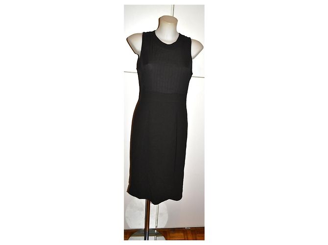 Abito Midi Burberry in Lana e Seta Marrone - vista 2