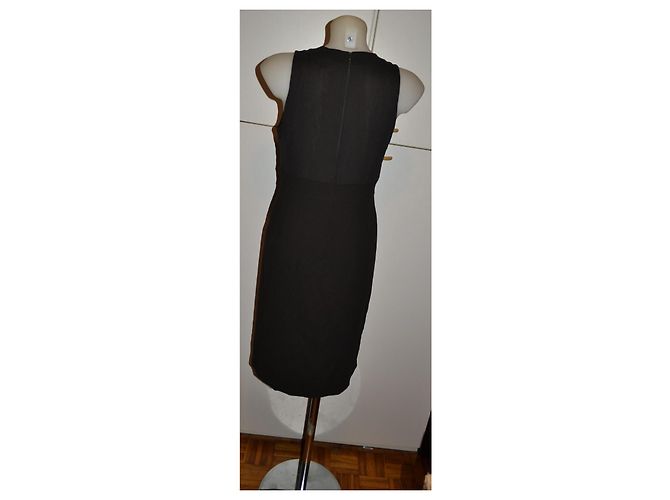 Abito Midi Burberry in Lana e Seta Marrone - vista 5