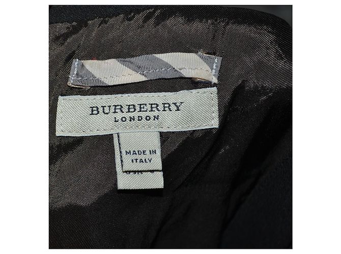 Abito Midi Burberry in Lana e Seta Marrone - vista 6