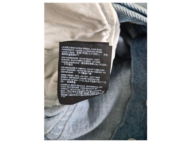 Jeans Balenciaga in denim blu chiaro - vista 11