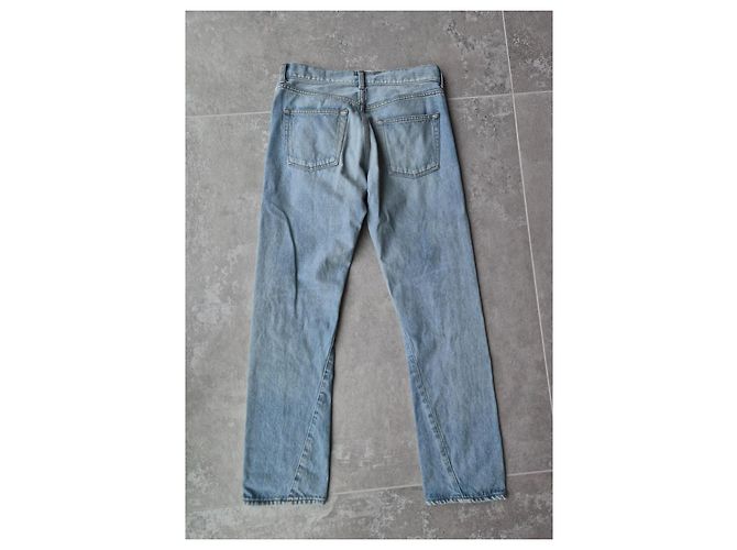 Jeans Balenciaga in denim blu chiaro - vista 6