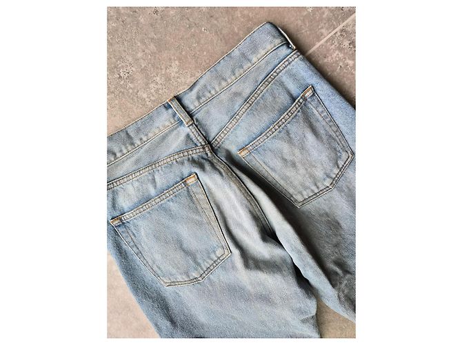 Jeans Balenciaga in denim blu chiaro - vista 7