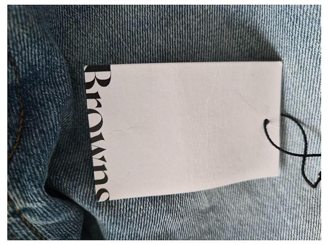 Jeans Balenciaga in denim blu chiaro - vista 8