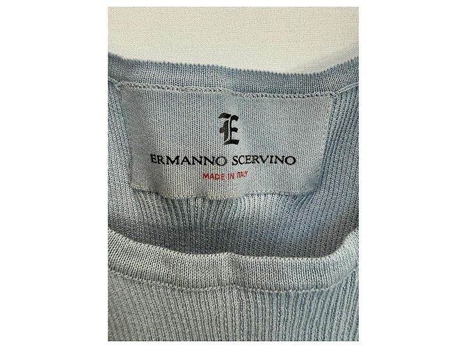 Ermanno Scervino Canotta a Coste Blu chiaro - vista 2