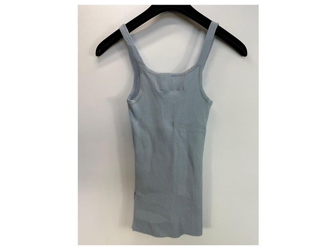 Ermanno Scervino Canotta a Coste Blu chiaro - vista 4