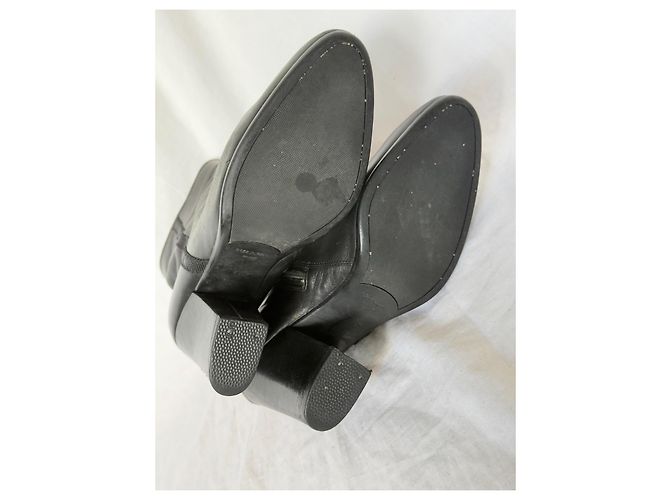 Prada Bottines en cuir noir - vue 11