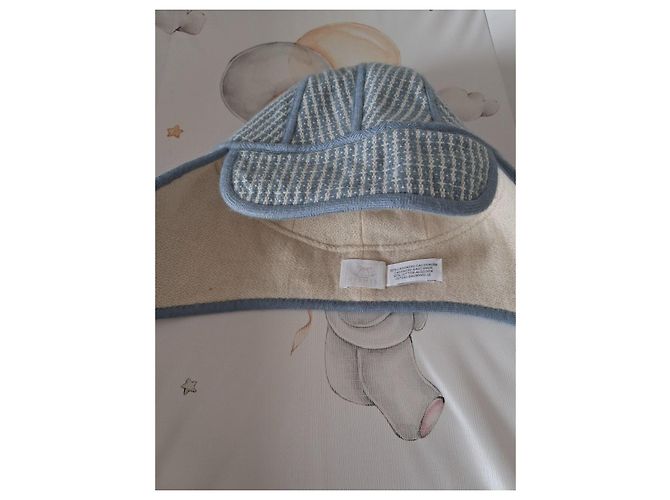Hermès Babyhut Weiß Blau - Ansicht 4