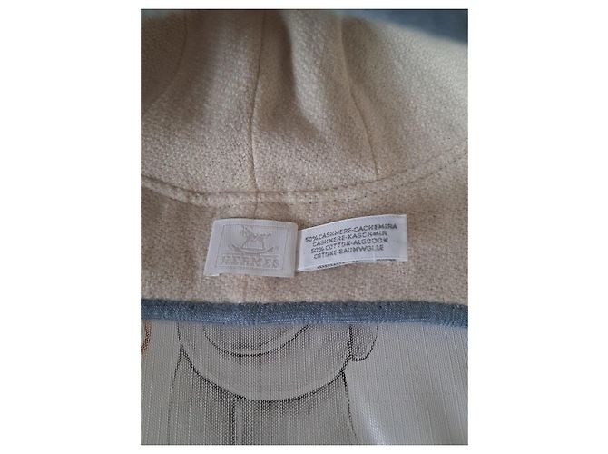 Hermès Babyhut Weiß Blau - Ansicht 5