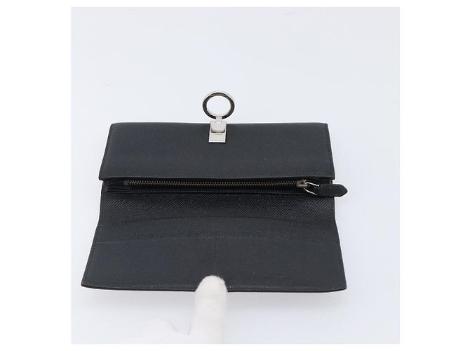 Bulgari Portafoglio lungo BVLGARI in pelle 2 Set Nero Auth bs37356 - vista 17