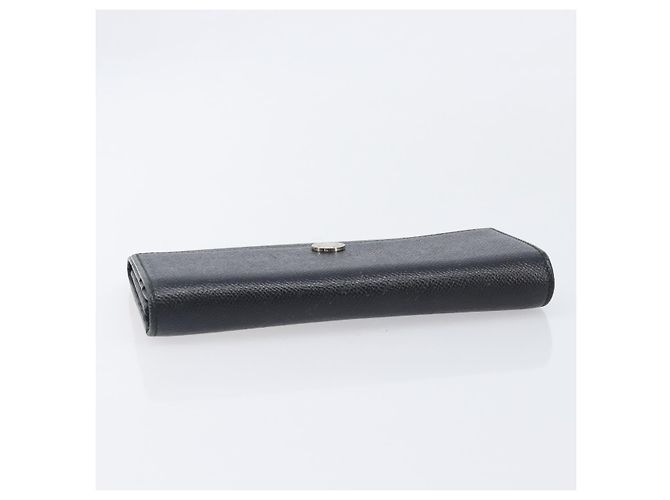 Bulgari Portafoglio lungo BVLGARI in pelle 2 Set Nero Auth bs37356 - vista 5