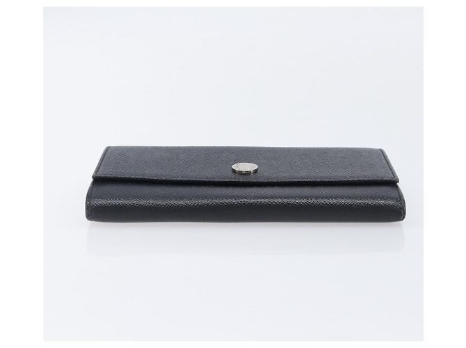 Bulgari Portafoglio lungo BVLGARI in pelle 2 Set Nero Auth bs37356 - vista 6