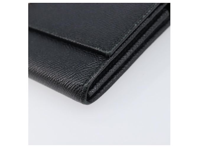 Bulgari Portafoglio lungo BVLGARI in pelle 2 Set Nero Auth bs37356 - vista 7
