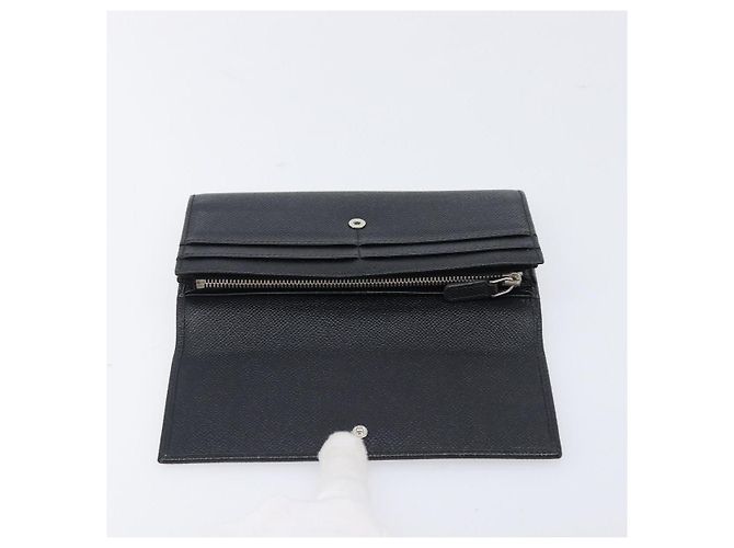 Bulgari Portafoglio lungo BVLGARI in pelle 2 Set Nero Auth bs37356 - vista 8