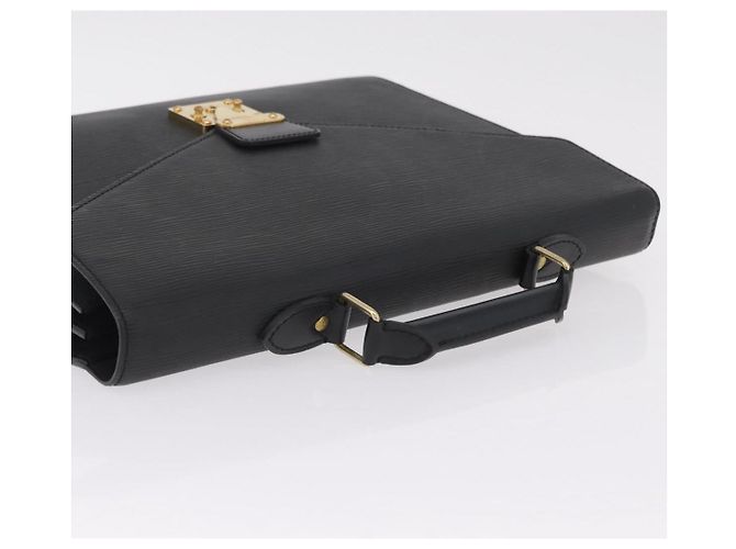 LOUIS VUITTON Epi Serviette Conseiller Briefcase Black M54422 LV Auth BA15530 Nero - vista 14