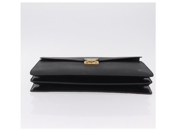 LOUIS VUITTON Epi Serviette Conseiller Briefcase Black M54422 LV Auth BA15530 Nero - vista 6