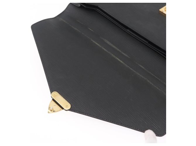 LOUIS VUITTON Epi Serviette Conseiller Briefcase Black M54422 LV Auth BA15530 Nero - vista 9