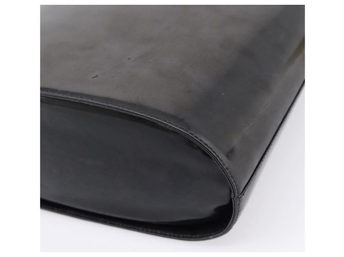 Borsa Salvatore Ferragamo Gancini vernice Black Silver Auth bs37143 Nero Argento - vista 16
