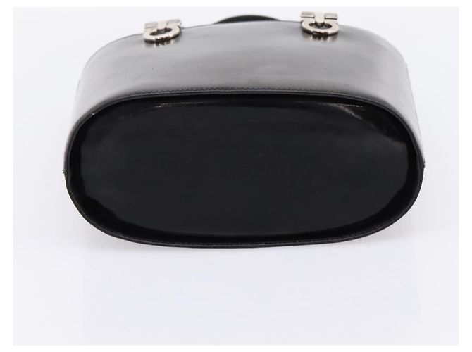 Borsa Salvatore Ferragamo Gancini vernice Black Silver Auth bs37143 Nero Argento - vista 5