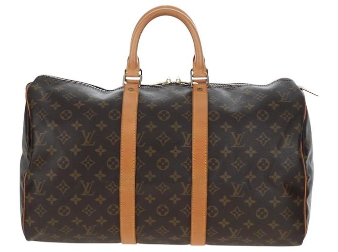 LOUIS VUITTON Monogram Keepall 45 Boston Bag M41428 LV Auth 203170V Monograma - vista 13