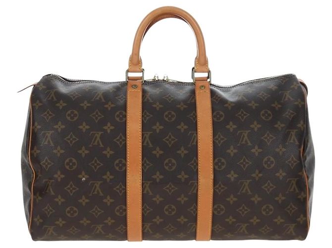 LOUIS VUITTON Monogram Keepall 45 Boston Bag M41428 LV Auth 203170V Monograma - vista 2