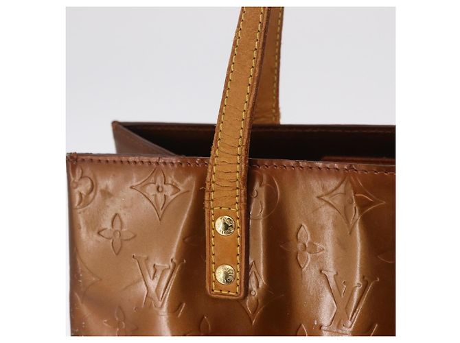 LOUIS VUITTON Monogram Vernis Reade MM Handtasche Bronze M91143 LV Auth BA16171 - Ansicht 17