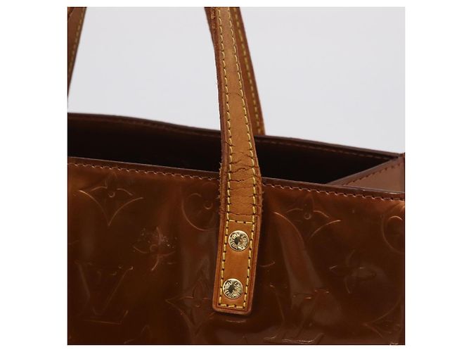 LOUIS VUITTON Monogram Vernis Reade MM Handtasche Bronze M91143 LV Auth BA16171 - Ansicht 18
