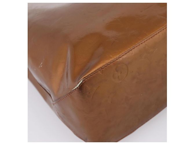 LOUIS VUITTON Monogram Vernis Reade MM Handtasche Bronze M91143 LV Auth BA16171 - Ansicht 22